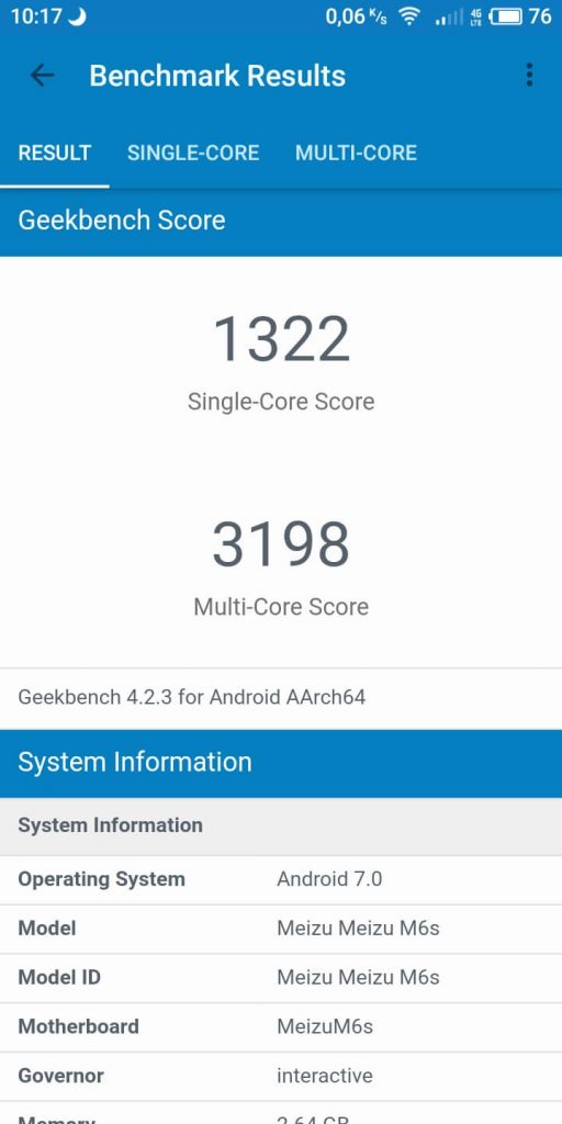 Recenzja Meizu M6s - świetnego modelu, którym niebiescy chcą powrócić na nasz rynek 24 bechmarki Meizu M6s