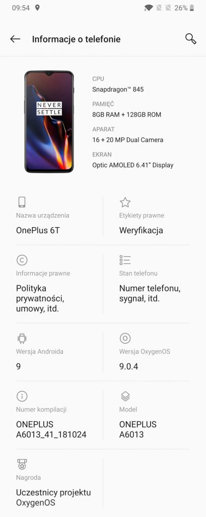 OnePlus 6T jest tylko ewolucją. I to bardzo delikatną... 20 oneplus 6t
