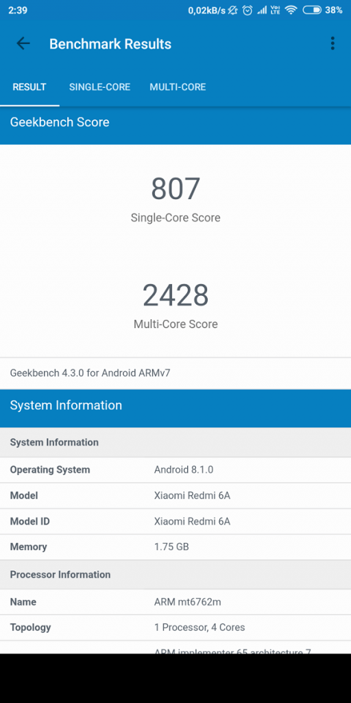 Recenzja Xiaomi Redmi 6A - całkiem niezłego budżetowca 21 Recenzja Xiaomi Redmi 6A - całkiem niezłego budżetowca