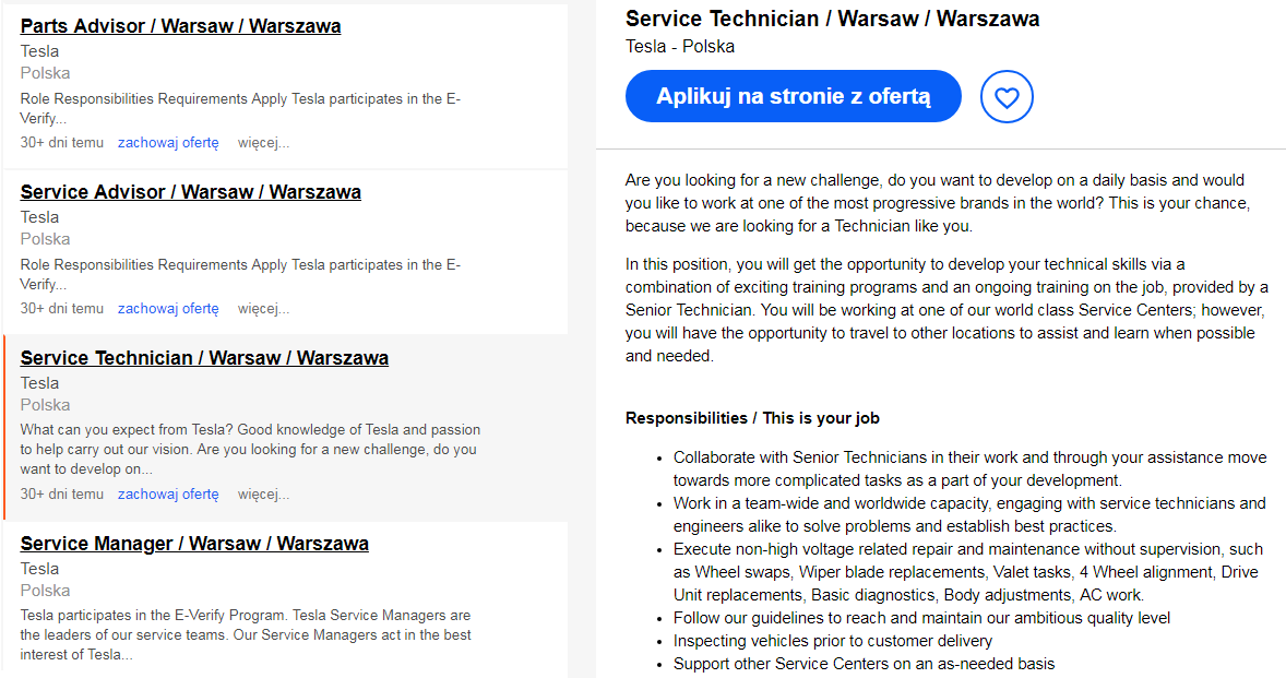 Tesla uznała, że czas pomyśleć o Polsce! 12 Tesla w Polsce