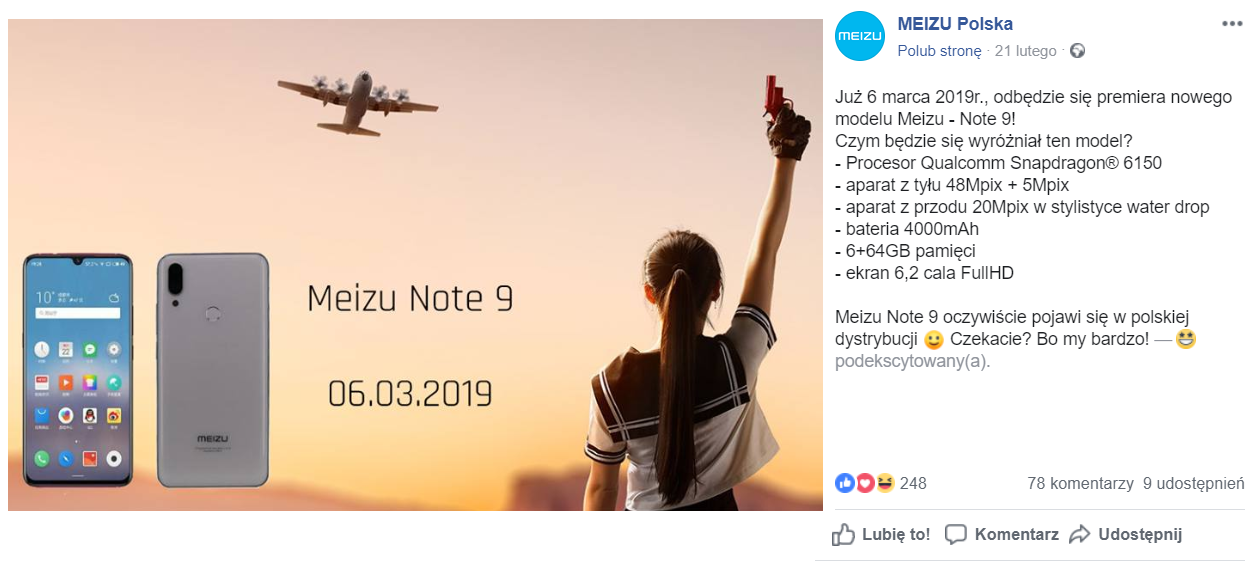 Meizu Note 9 zadebiutuje już niedługo, premiera odbędzie się 6 marca. 13 Meizu Note 9
