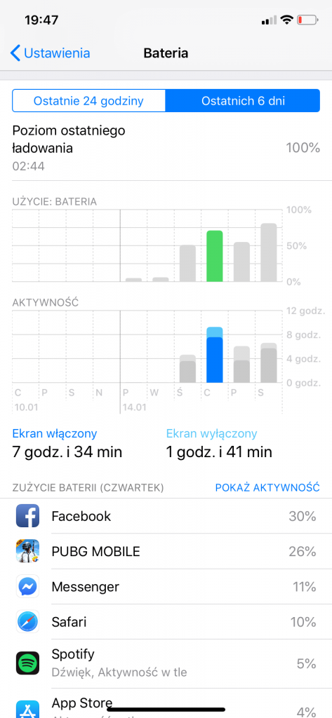 Recenzja iPhone XR - to dobry smartfon, ale nie w tej cenie 22 iPhone Xr bateria