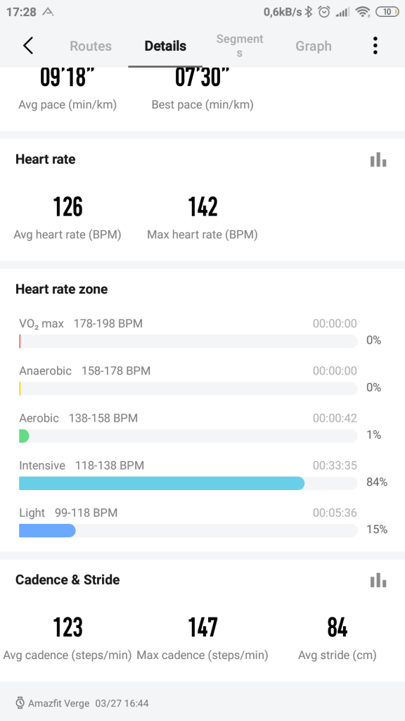 Amazfit Verge vs Amazfit Stratos - porównanie inteligentnych zegarków dla aktywnych 23 amazfit verge trening (1)