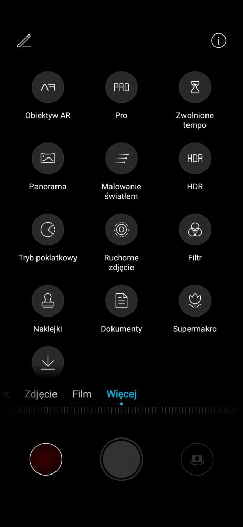 Recenzja fotograficznego Honora 20 Pro 58 Honor 20 Pro aplikacja aparatu