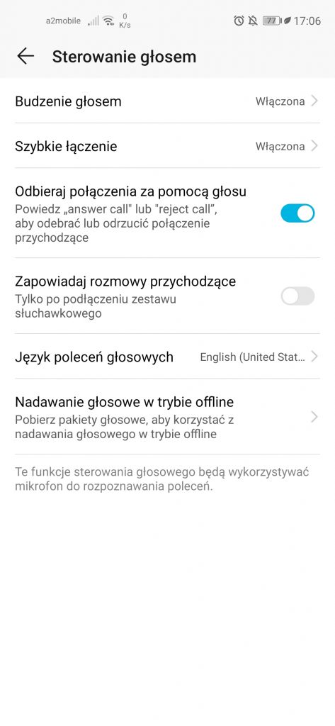 Recenzja fotograficznego Honora 20 Pro 17 sterowanie głosem