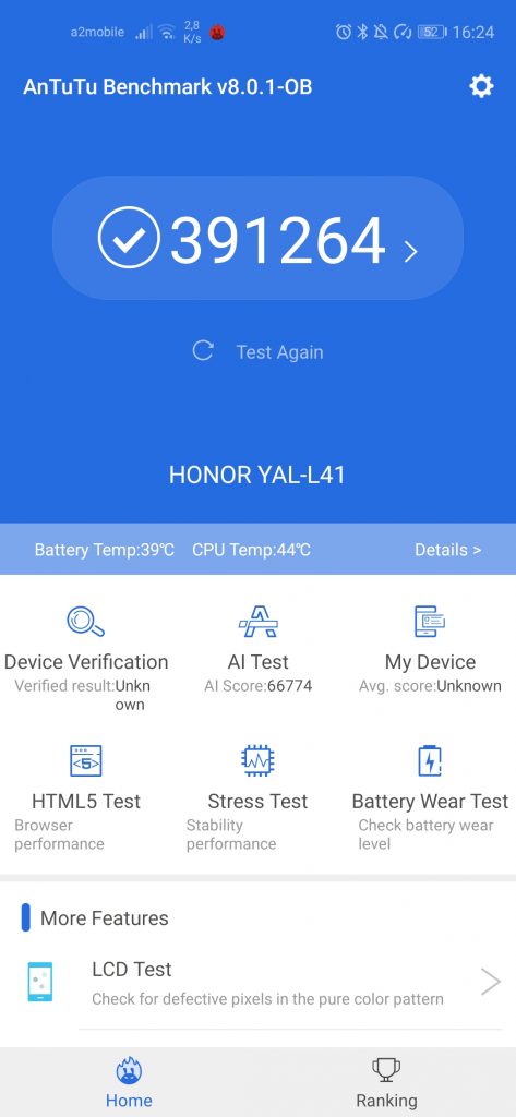 Recenzja fotograficznego Honora 20 Pro 32 antutu honor 20 pro