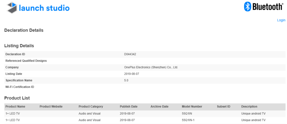OnePlus TV dostał certyfikat Bluetooth. Premiera coraz bliżej!