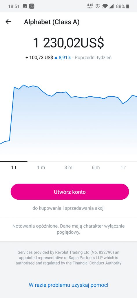 Revolut startuje z usługą bezprowizyjnego handlu akcjami! 12 Revolut startuje z usługą bezprowizyjnego handlu akcjami!
