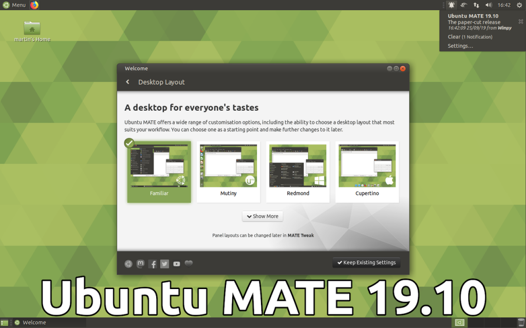 Ubuntu to nie tylko GNOME! Co nowego w Ubuntu MATE 19.10 Eoan Ermine?