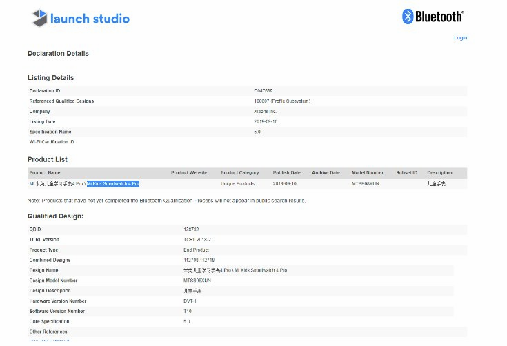 Nowy zegarek dla dzieci Xiaomi Mi Bunny Smartwatch 4 Pro otrzymał certyfikację Bluetooth 11 Nowy zegarek dla dzieci Xiaomi Mi Bunny Smartwatch 4 Pro otrzymał certyfikację Bluetooth