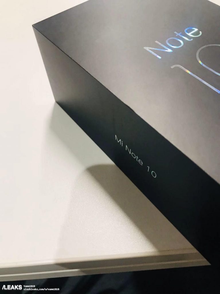 Xiaomi Mi Note 10 pudełko