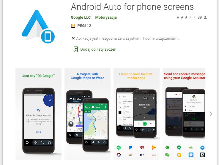 Android Auto for Screens dostępny, niestety tylko dla wybranych... 11 Android Auto for Screens