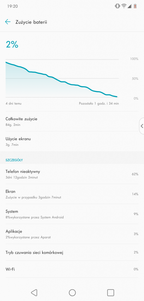 Pokaż mi swoją dłoń, czyli recenzja LG G8S ThinQ. 19 LG G8S ThinQ bateria