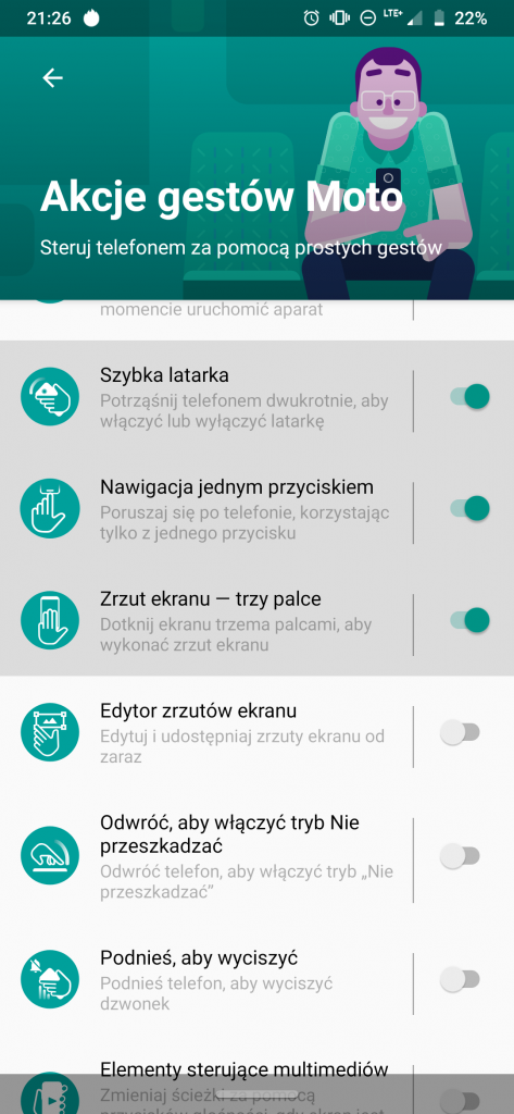 Motorola One Zoom – porządny średniak z kilkoma mankamentami i... za wysoką ceną 18 gesty Moto