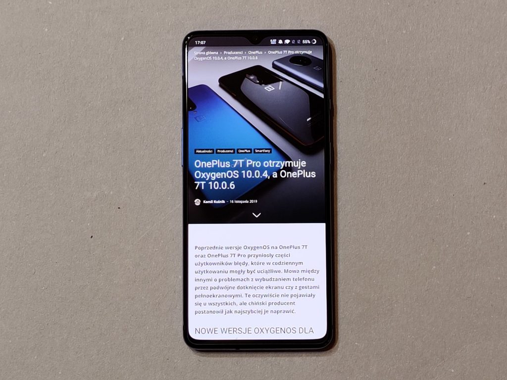 OnePlus 7T sprawdzony! Tak powinna wyglądać siódemka 13 oneplus 7t front