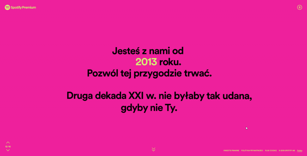 Spotify Wrapped 2019 to nie tylko podsumowanie bieżącego roku ale również dekady! 18 Spotify Wrapped 2019 to nie tylko podsumowanie bieżącego roku ale również dekady!