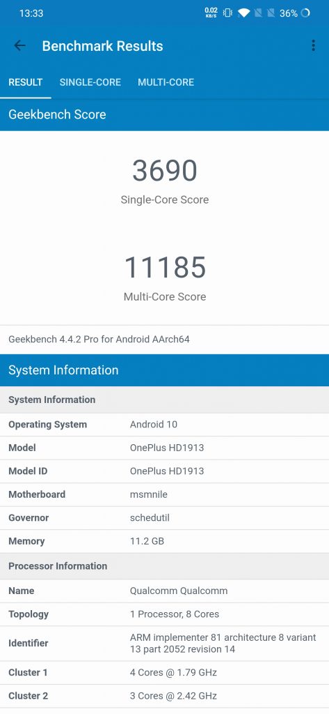 OnePlus 7T Pro McLaren Edition to smartfon prawie kompletny 29 OnePlus 7T Pro McLaren Edition Geekbench