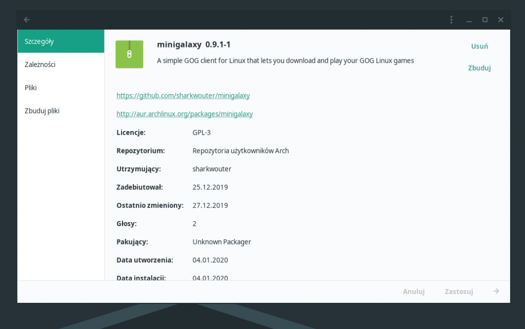 Minigalaxy to specjalny klient GOG-a na Linuxa