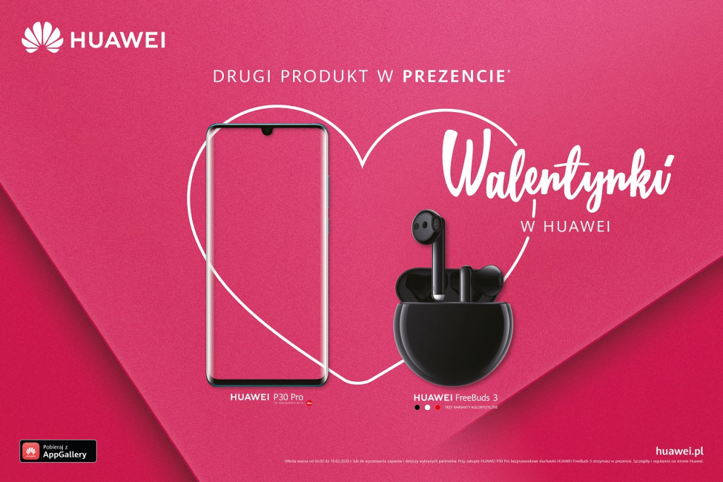 Walentynkowa promocja od Huawei. Kup jedno urządzenie, a drugie otrzymasz w prezencie! 11 Walentynkowa promocja od Huawei. Kup jedno urządzenie, a drugie otrzymasz w prezencie!
