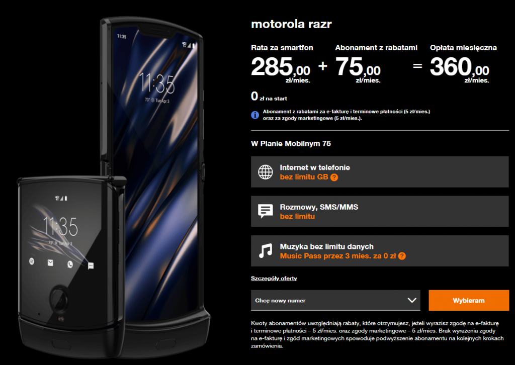 Motorola RAZR już dostępna w Polsce. Cena robi wrażenie 11 Motorola RAZR już dostępna w Polsce. Cena robi wrażenie