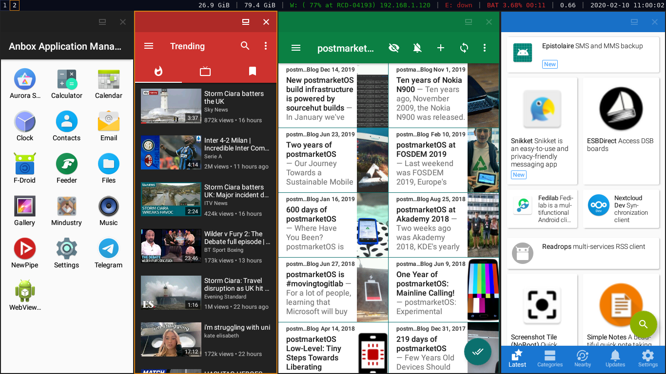 Mobilny Linux i aplikacje z Androida? PostmarketOS będzie to miał!