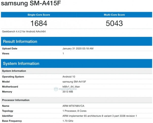 Samsung Galaxy A41 i Galaxy A51 5G pojawiły się w GeekBench 11 Samsung Galaxy A41 i Galaxy A51 5G pojawiły się w GeekBench
