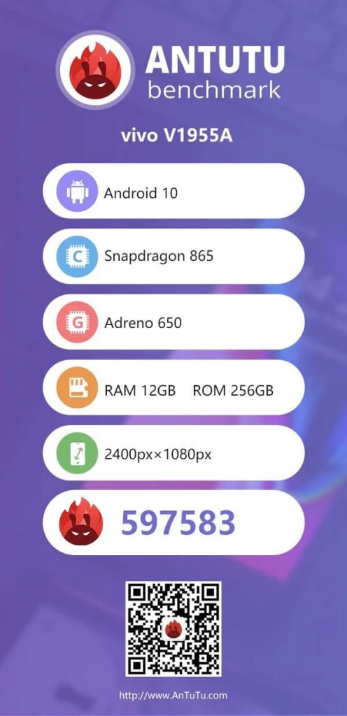 Vivo iQOO 3 5G został odnaleziony w AnTuTu 11 Vivo iQOO 3 5G został odnaleziony w AnTuTu
