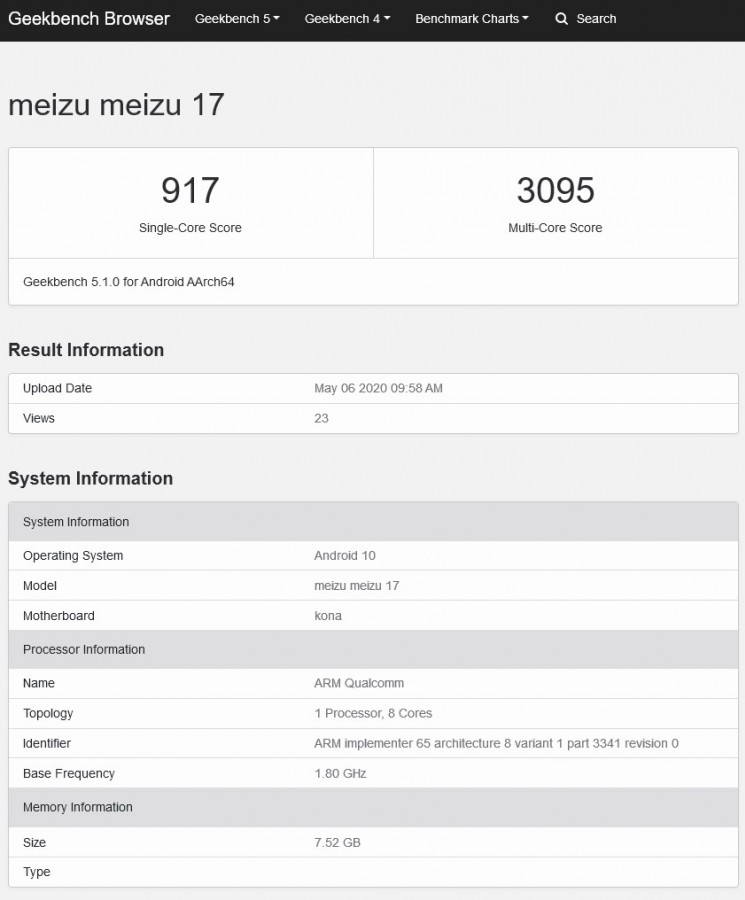 Meizu 17 oraz Meizu 17 Pro trafiły do Geekbench na dzień przed oficjalną premierą 11 Meizu 17 oraz Meizu 17 Pro trafiły do Geekbench na dzień przed oficjalną premierą