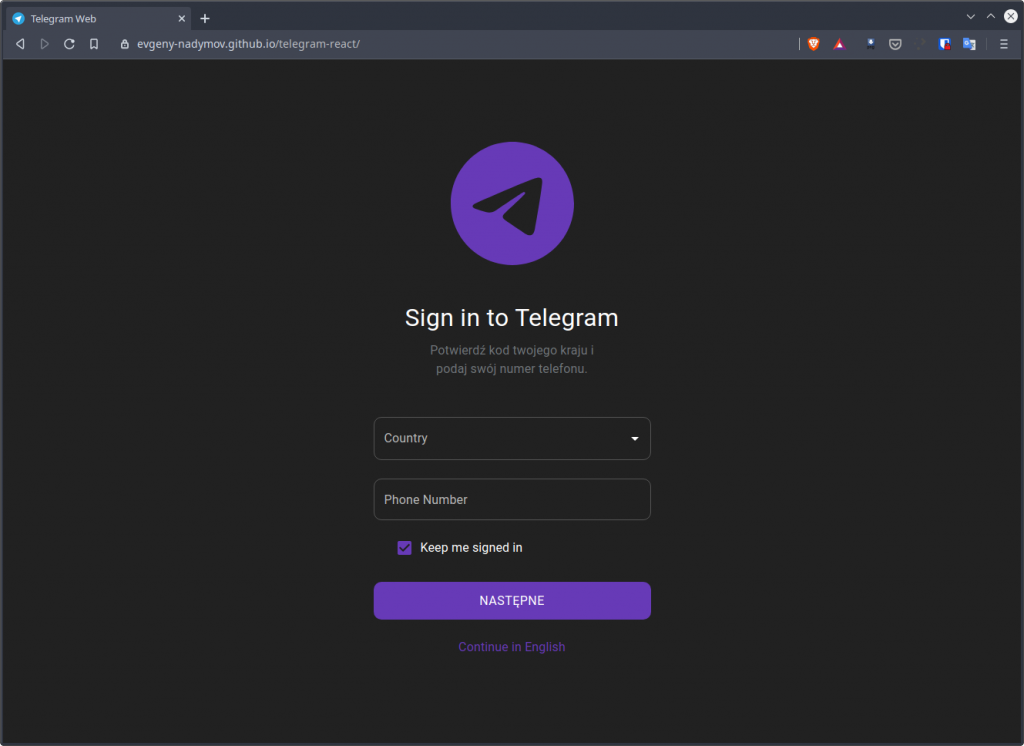 Telegram Web jest kiepski? Spokojnie, już niedługo będzie nowy i dużo lepszy Telegram-React! 11 Telegram-React