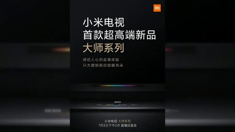 Kolejne informacje na temat specyfikacji Xiaomi Mi TV Master pojawiają się w sieci!
