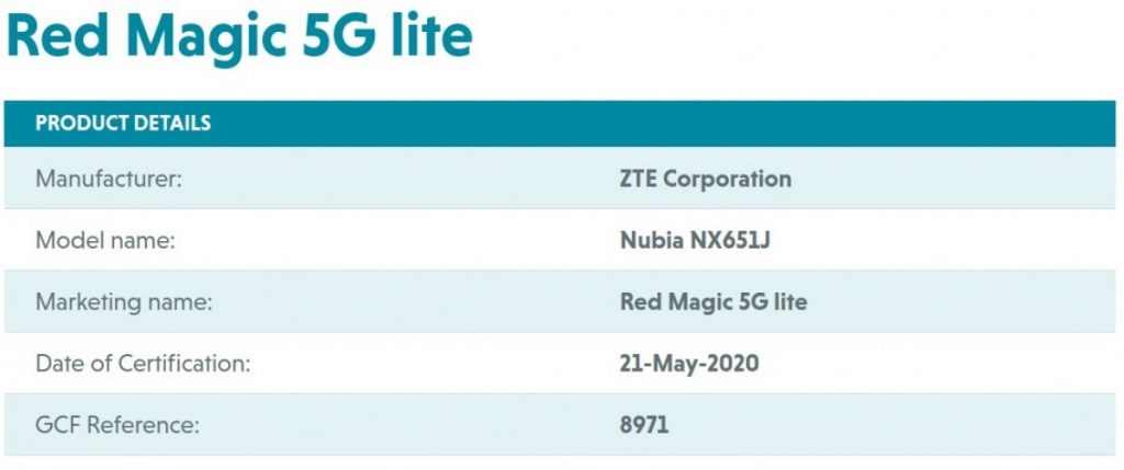 Nubia Red Magic 5G Lite będzie globalną wersję Nubii Play 5G