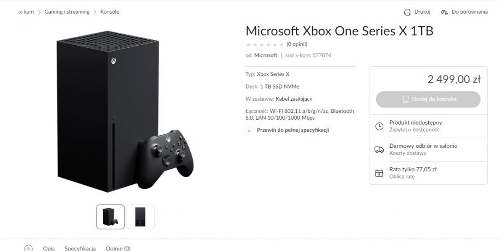 Znamy specyfikację oraz cenę Xbox Series X. Czy konsola będzie w stanie zawojować na rynku?