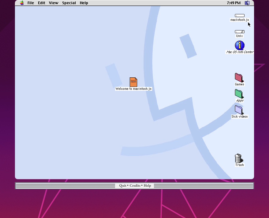 Macintosh.js to emulator, dzięki któremu zaznajomisz się z Mac OS 8!