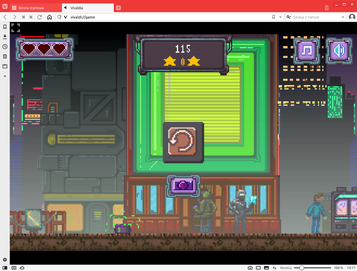 Vivaldia to gra wbudowana w przeglądarkę internetową Vivaldi 12 Vivaldia to gra wbudowana w przeglądarkę internetową Vivaldi