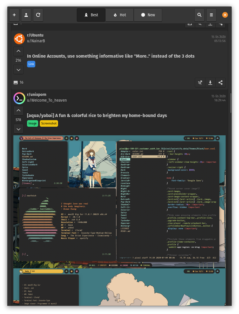 Giara to minimalistyczna aplikacja na Linuxa, która pozwoli Ci wygodnie przeglądać Reddita