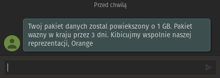 Orange rozdaje dodatkowy gigabajt Internetu po przegranym meczu Polaków