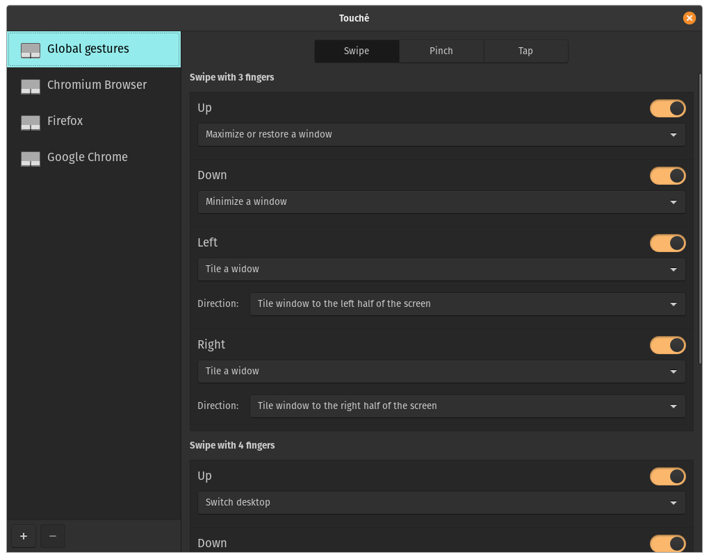 Linux i gesty na touchpadzie? Dzięki Touche to możliwe! 11 touche