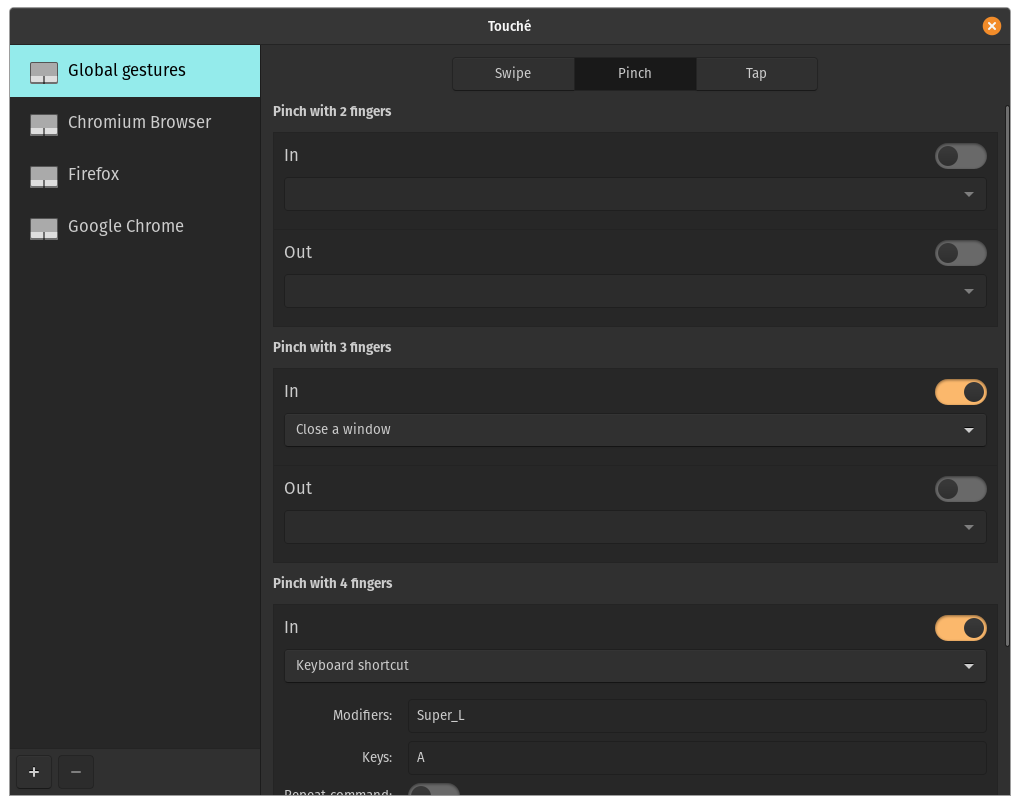Linux i gesty na touchpadzie? Dzięki Touche to możliwe! 12 Touche