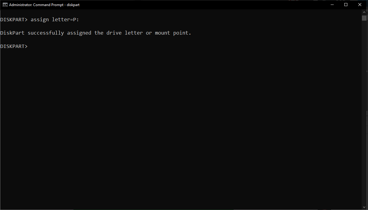 Jak usunąć GRUB-a z partycji EFI w Windowsie 10 14 assign letter