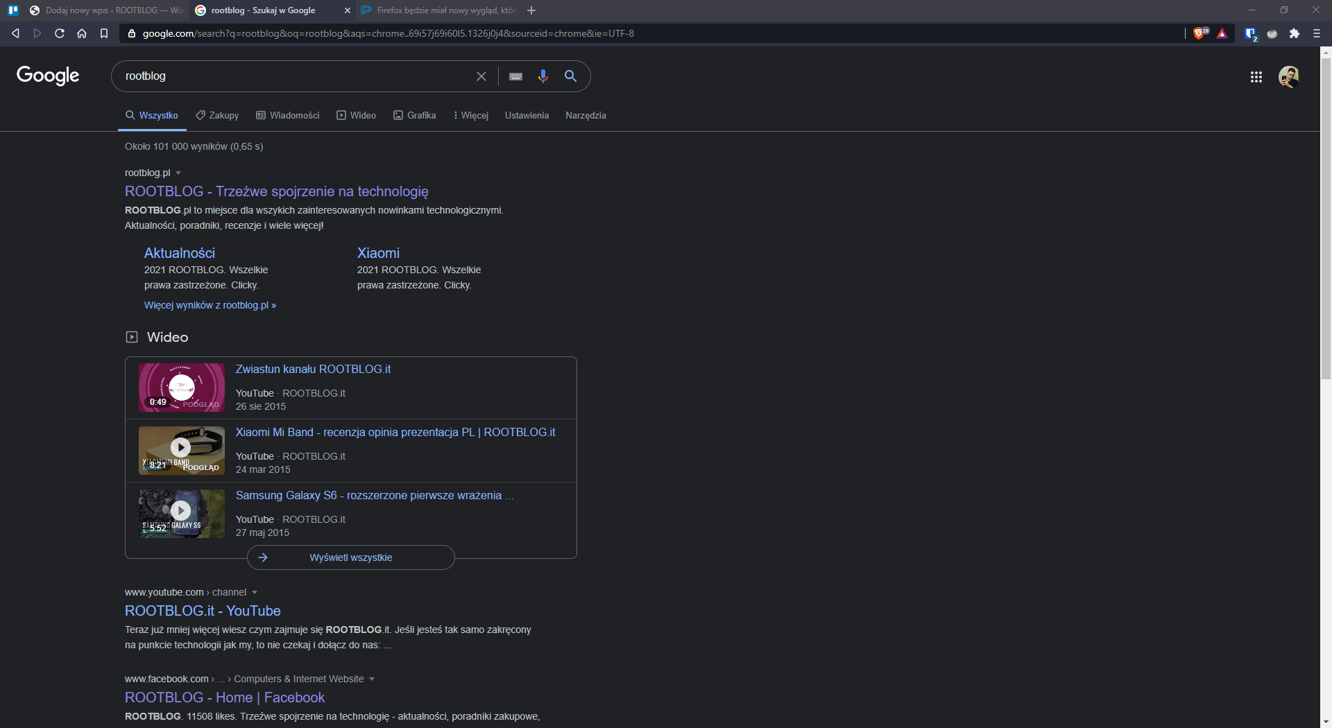 Wyszukiwarka Google wygląda OKROPNIE z trybem ciemnym na desktopach 11 google