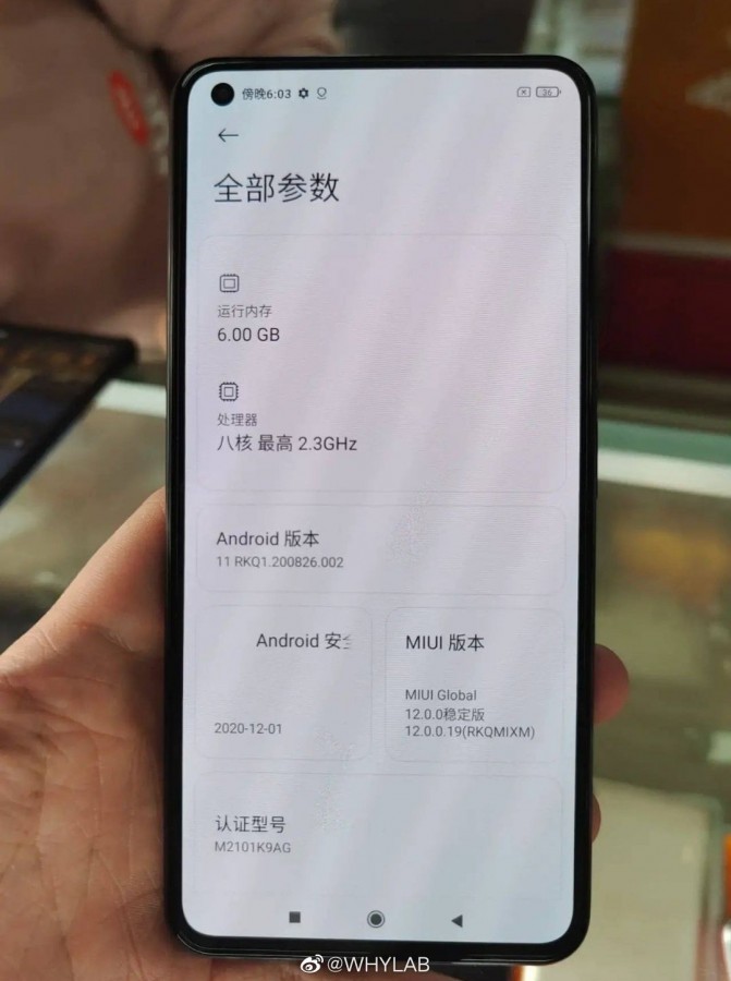 Xiaomi Mi 11 Lite na zdjęciach? Możliwe...