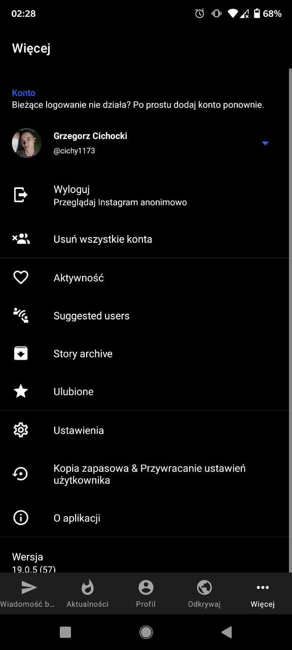 Znajdźki z F-Droid: Barinsta, czyli lepszy Instagram 16 barinsta