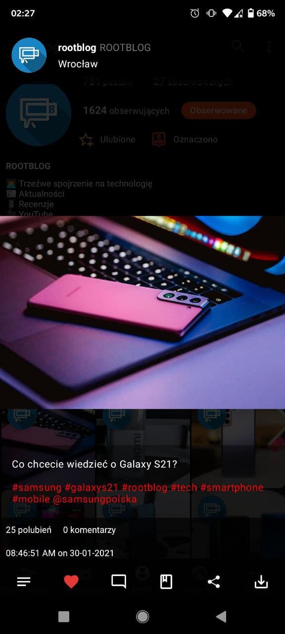 Znajdźki z F-Droid: Barinsta, czyli lepszy Instagram 14 barinsta
