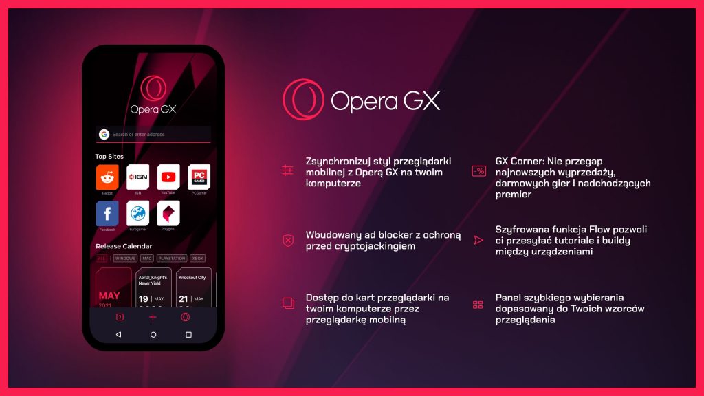 Opera udostępnia pierwszą na świecie mobilną przeglądarką dla graczy – Operę GX Mobile