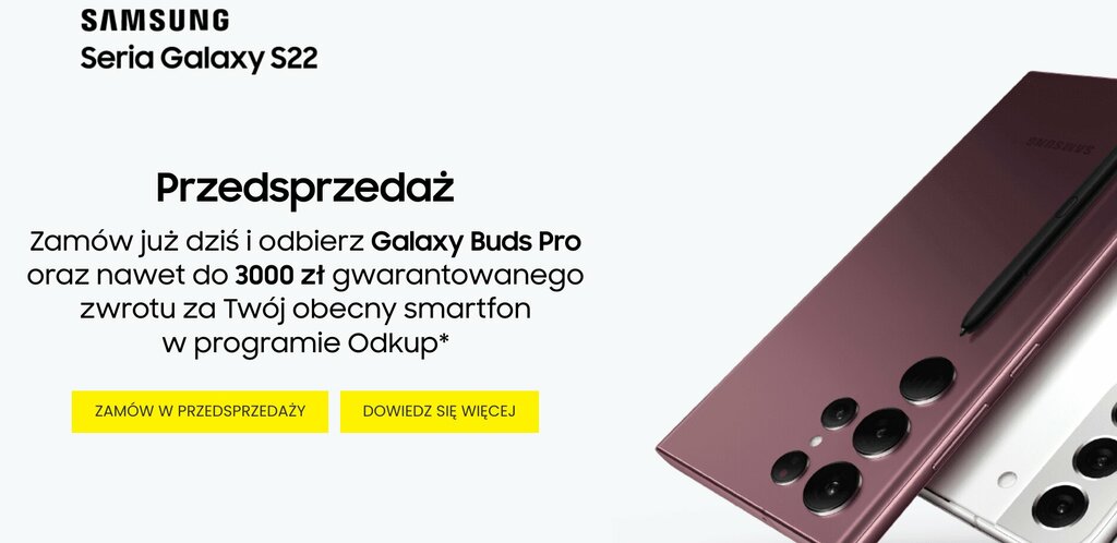 Poznaliśmy polską ofertę przedsprzedażową Galaxy S22!