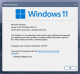 Okno winver z informacją o wersji systemu Windows 11