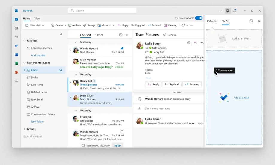 One Outlook od Microsoft właśnie zadebiutował. Jak wygląda?