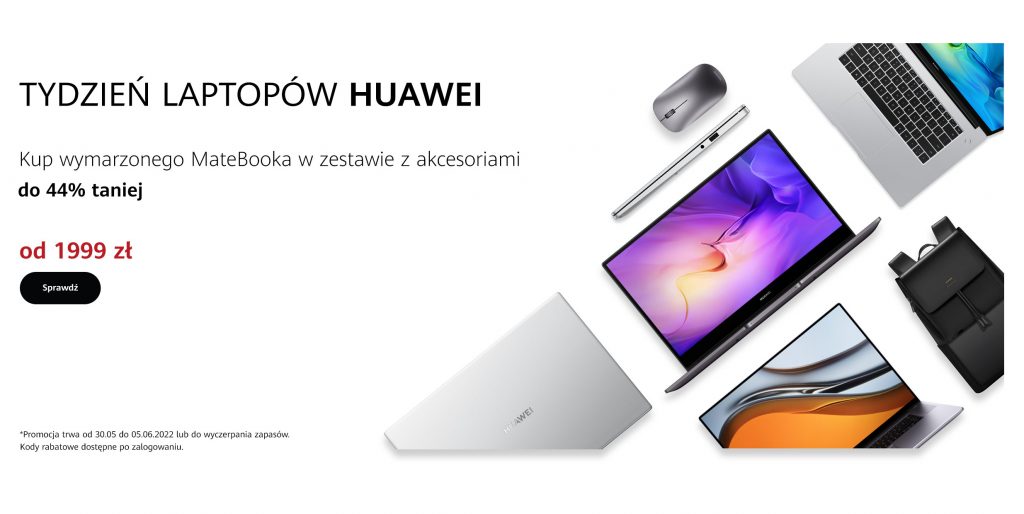 Laptopy Huawei dostępne w ciekawej i atrakcyjnej promocji!