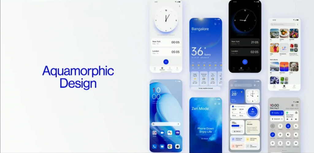 OnePlus OxygenOS 13 - Aquamorphic Design