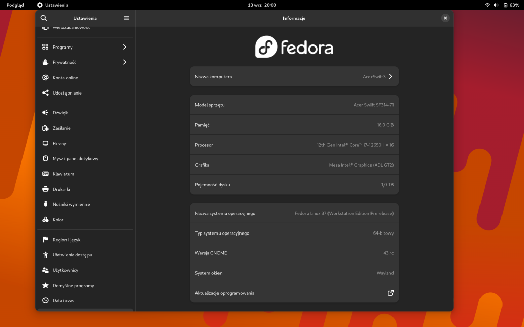 Fedora 37 Beta